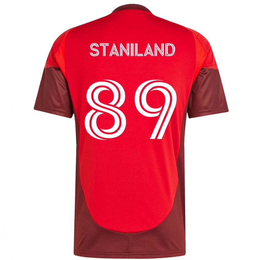 Danxen Dame Charlie Staniland #89 Rød Hvit Hjemmetrøye Drakt Trøye 2025/26 Skjorter T-Skjorte