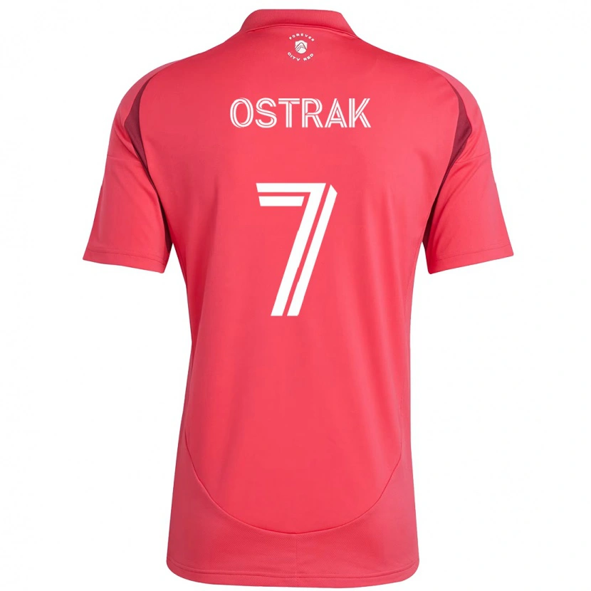 Danxen Dame Tomas Ostrak #7 Magenta Hvit Hjemmetrøye Drakt Trøye 2025/26 Skjorter T-Skjorte