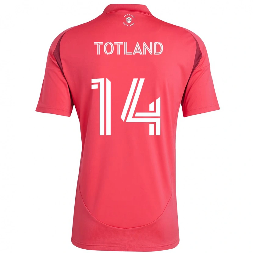 Danxen Dame Tomas Totland #14 Magenta Hvit Hjemmetrøye Drakt Trøye 2025/26 Skjorter T-Skjorte