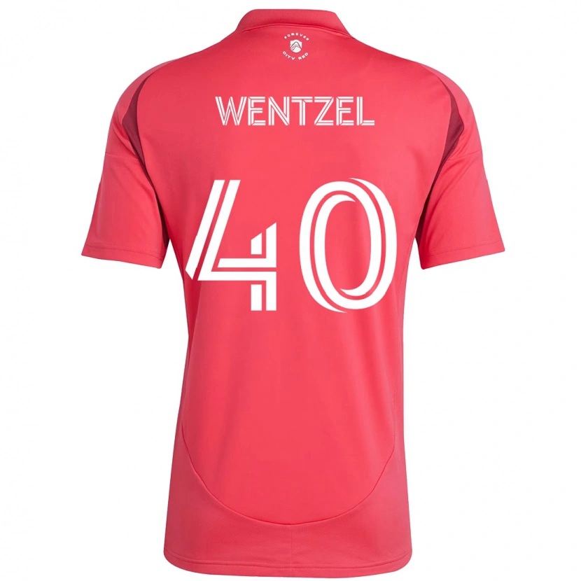 Danxen Dame Michael Wentzel #40 Magenta Hvit Hjemmetrøye Drakt Trøye 2025/26 Skjorter T-Skjorte