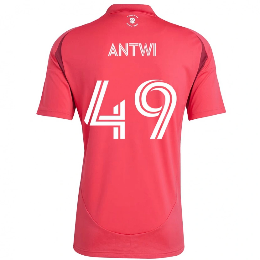 Danxen Dame Seth Antwi #49 Magenta Hvit Hjemmetrøye Drakt Trøye 2025/26 Skjorter T-Skjorte