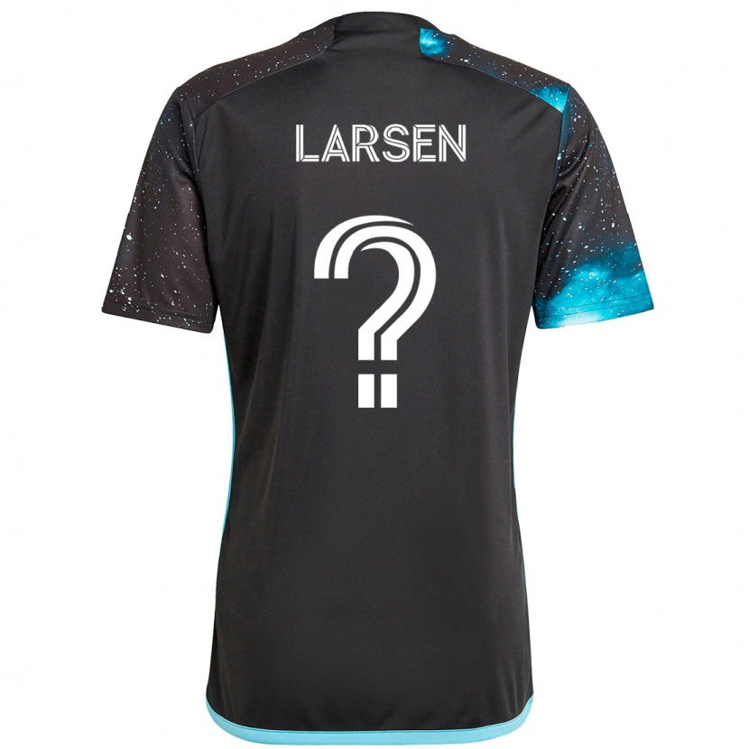 Danxen Dame Lars Larsen #0 Svart Blå Hjemmetrøye Drakt Trøye 2025/26 Skjorter T-Skjorte