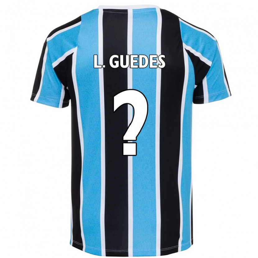 Danxen Dame Luis Guedes #0 Blå Svart Hvit Hjemmetrøye Drakt Trøye 2025/26 Skjorter T-Skjorte