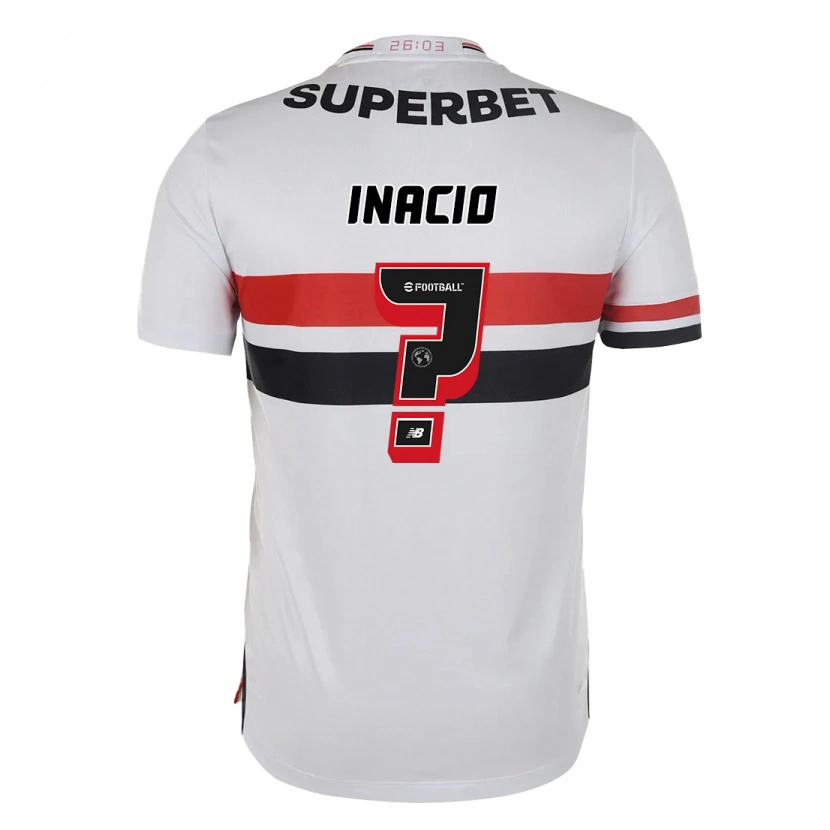 Danxen Dame Lucas Inácio #0 Rød Svart Hvit Hjemmetrøye Drakt Trøye 2025/26 Skjorter T-Skjorte