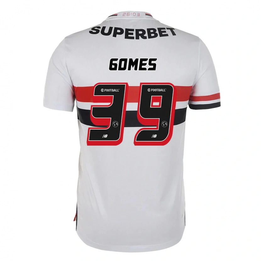 Danxen Dame William Gomes #39 Rød Svart Hvit Hjemmetrøye Drakt Trøye 2025/26 Skjorter T-Skjorte