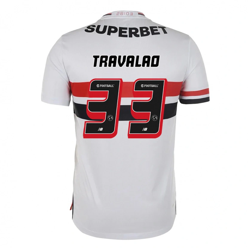 Danxen Dame Rafa Travalão #33 Rød Svart Hvit Hjemmetrøye Drakt Trøye 2025/26 Skjorter T-Skjorte