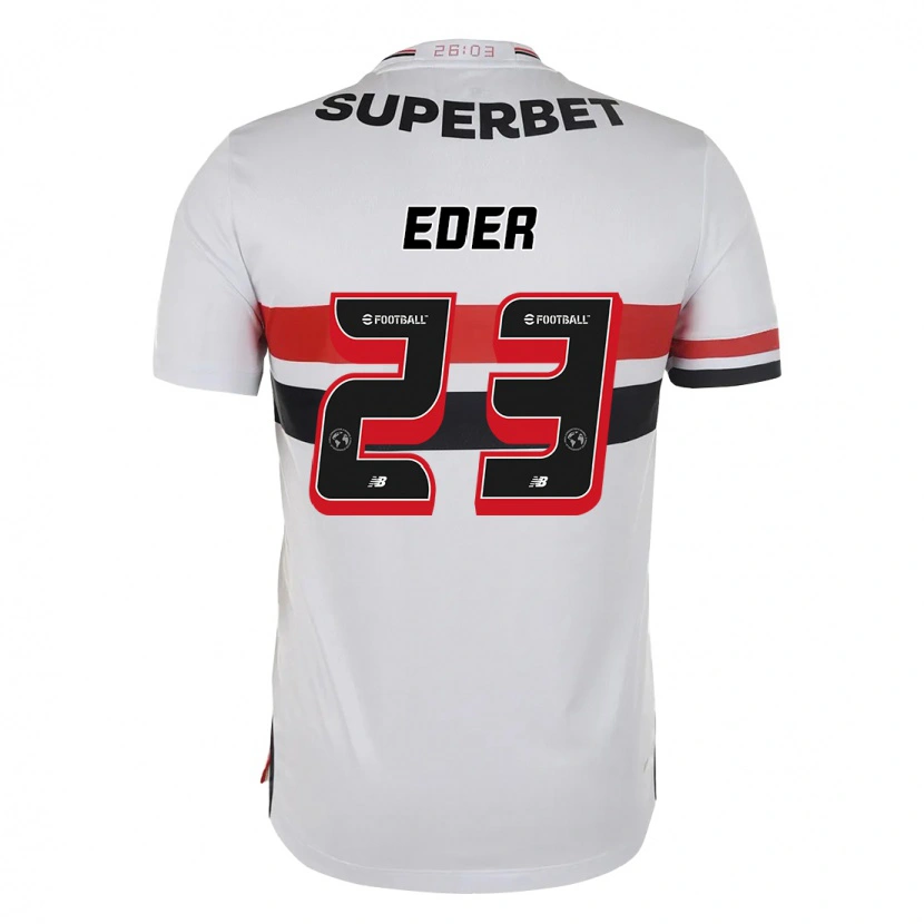 Danxen Dame Eder #23 Rød Svart Hvit Hjemmetrøye Drakt Trøye 2025/26 Skjorter T-Skjorte