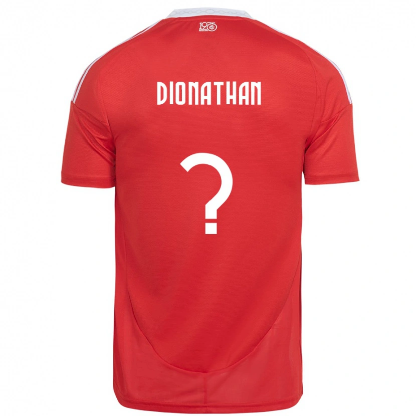 Danxen Dame Dionathan #0 Rød Hvit Hjemmetrøye Drakt Trøye 2025/26 Skjorter T-Skjorte