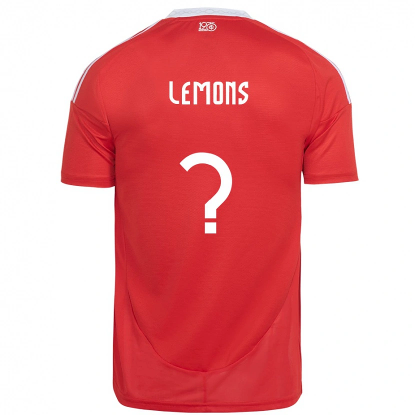 Danxen Dame Matheus Lemons #0 Rød Hvit Hjemmetrøye Drakt Trøye 2025/26 Skjorter T-Skjorte