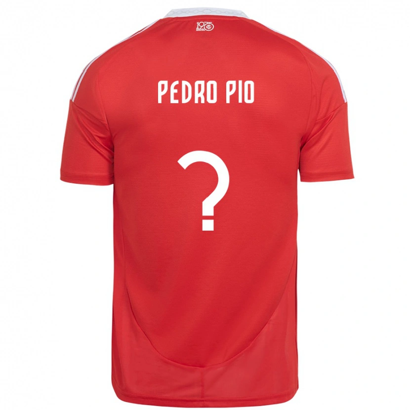 Danxen Dame Pedro Pio #0 Rød Hvit Hjemmetrøye Drakt Trøye 2025/26 Skjorter T-Skjorte