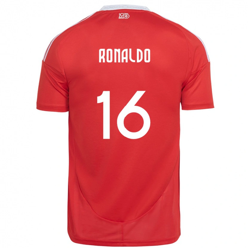 Danxen Dame Ronaldo #16 Rød Hvit Hjemmetrøye Drakt Trøye 2025/26 Skjorter T-Skjorte