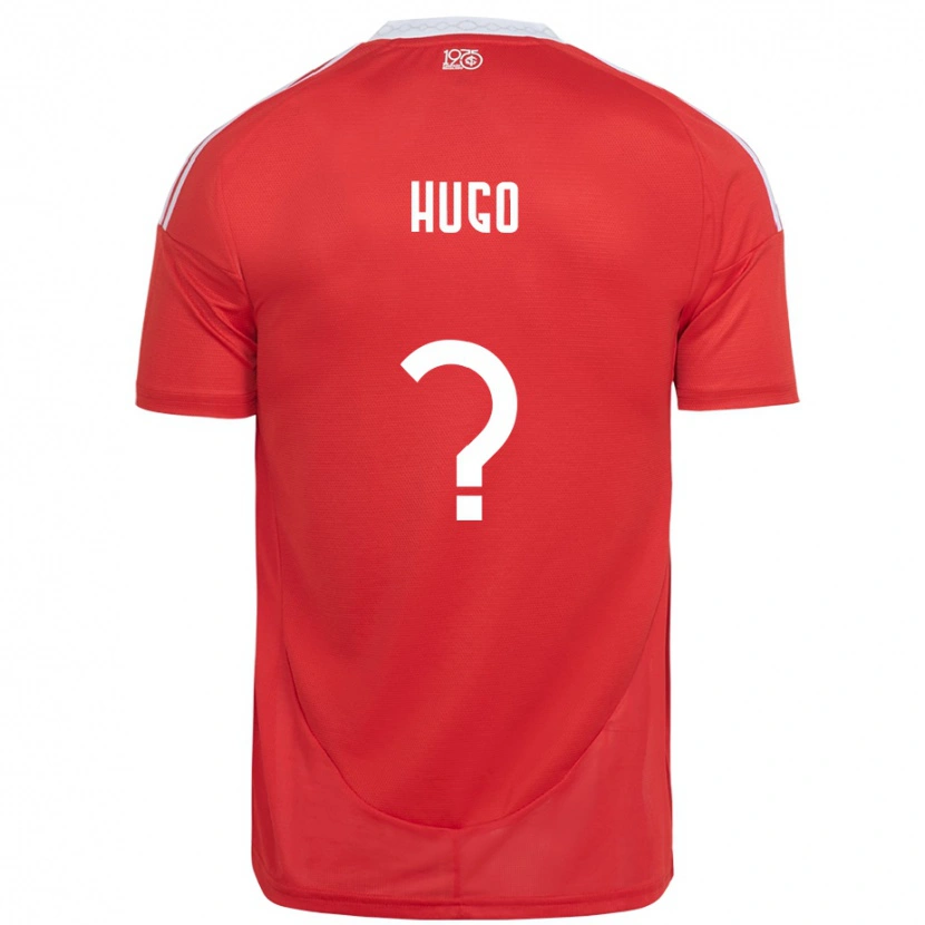 Danxen Dame Vitor Hugo #0 Rød Hvit Hjemmetrøye Drakt Trøye 2025/26 Skjorter T-Skjorte