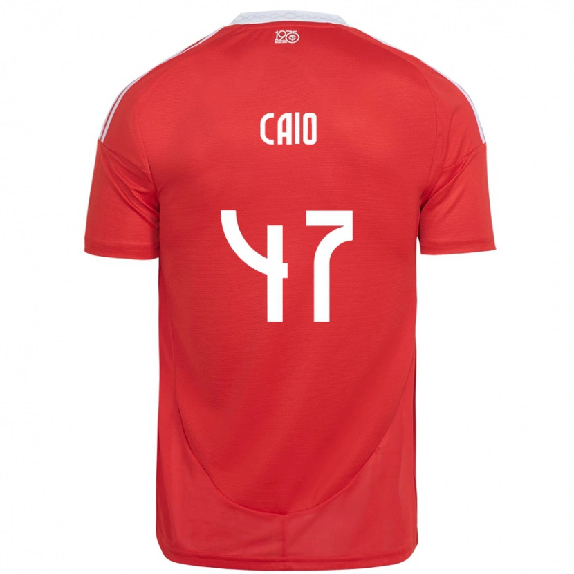 Danxen Dame Caio Vidal #47 Rød Hvit Hjemmetrøye Drakt Trøye 2025/26 Skjorter T-Skjorte