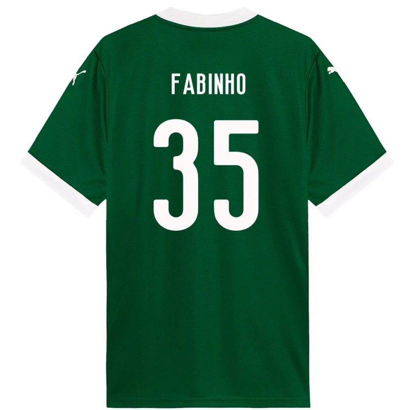 Danxen Dame Fabinho #35 Grønn Hvit Hjemmetrøye Drakt Trøye 2025/26 Skjorter T-Skjorte