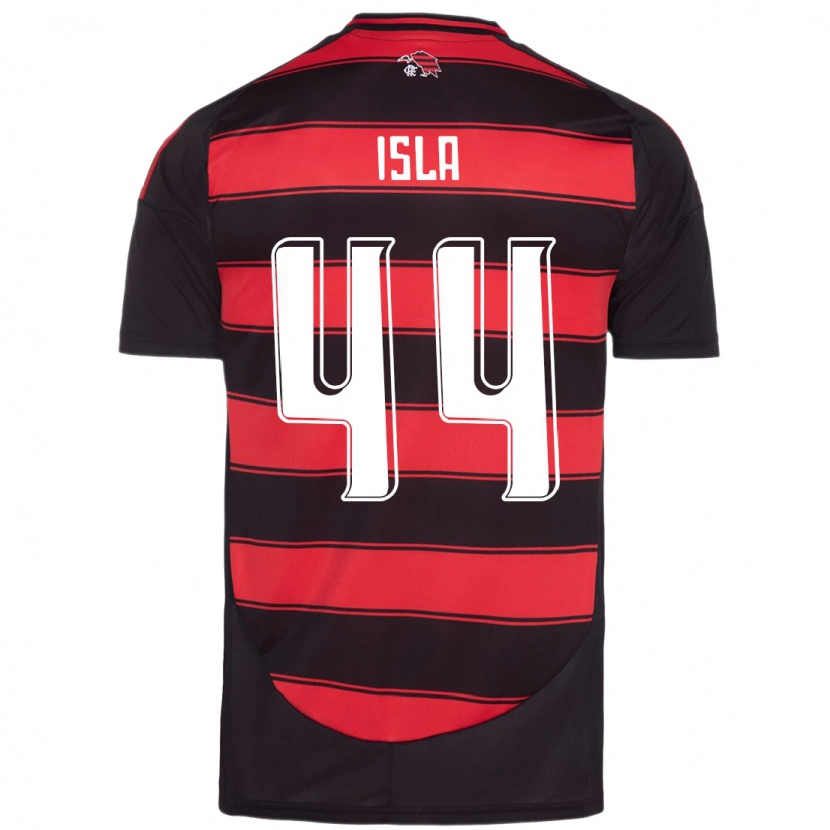 Danxen Dame Mauricio Isla #44 Rød Svart Hjemmetrøye Drakt Trøye 2025/26 Skjorter T-Skjorte