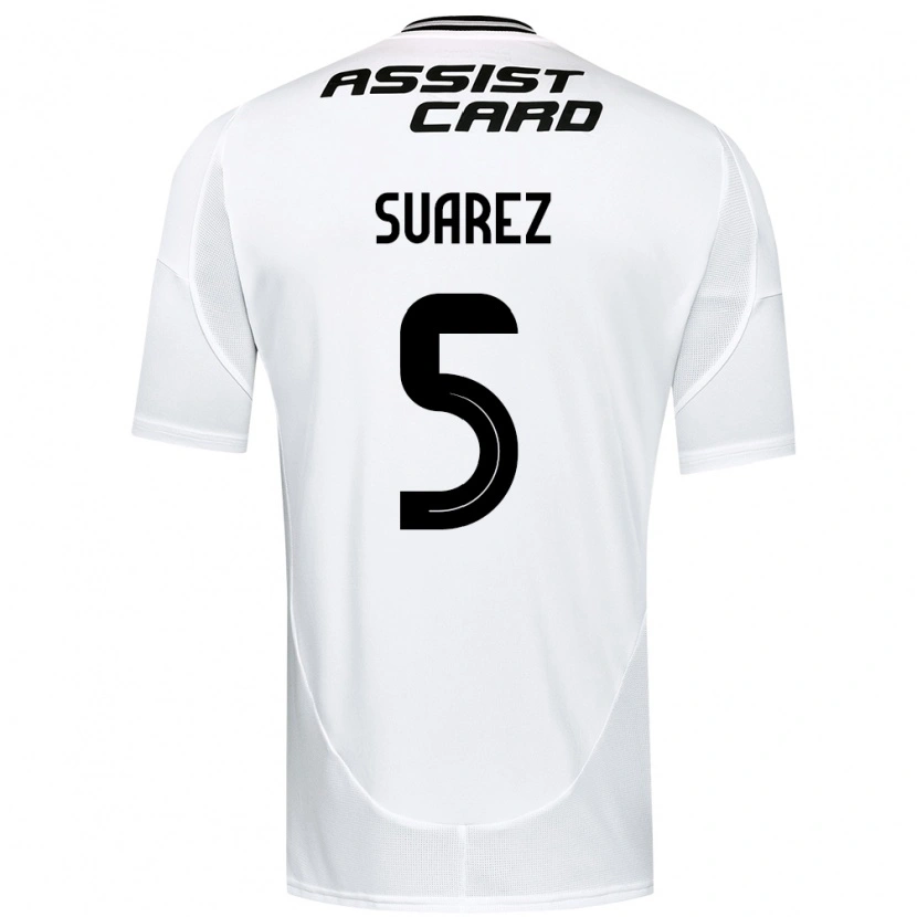 Danxen Dame Nicolás Suarez #5 Svart Hvit Gul Hjemmetrøye Drakt Trøye 2025/26 Skjorter T-Skjorte