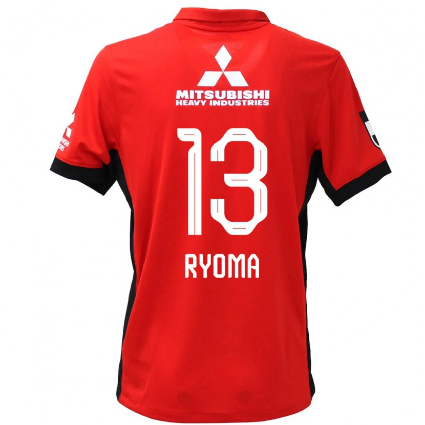 Danxen Dame Ryoma Watanabe #13 Rød Hvit Hjemmetrøye Drakt Trøye 2025/26 Skjorter T-Skjorte