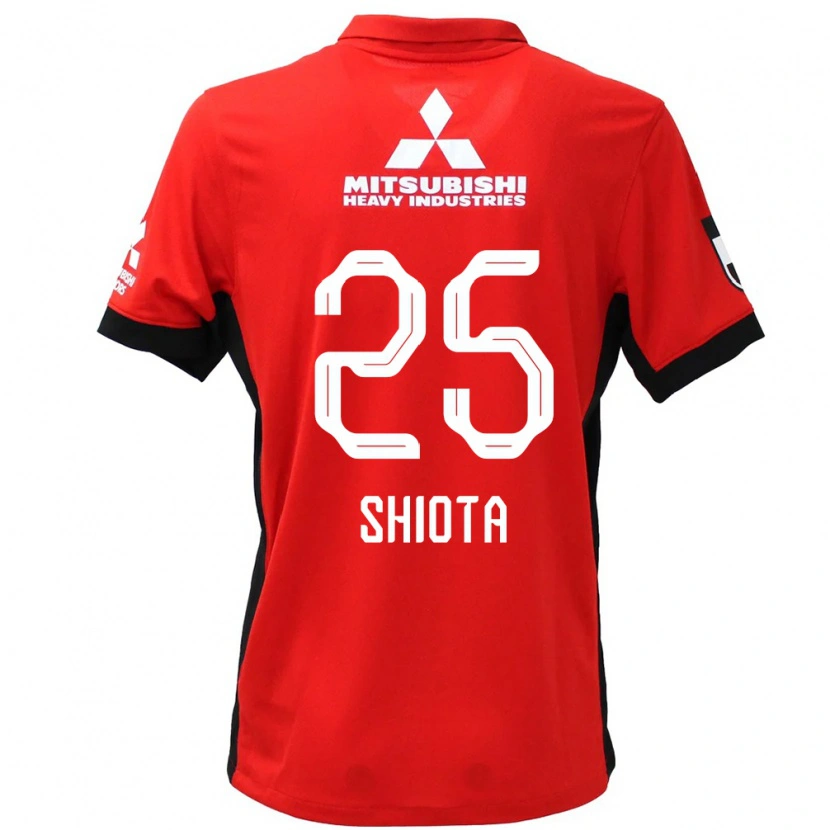 Danxen Dame Hitoshi Shiota #25 Rød Hvit Hjemmetrøye Drakt Trøye 2025/26 Skjorter T-Skjorte