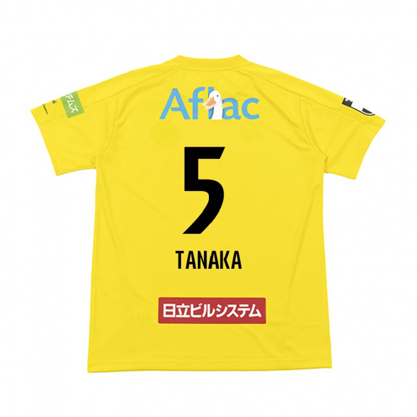 Danxen Dame Hayato Tanaka #5 Svart Gul Hjemmetrøye Drakt Trøye 2025/26 Skjorter T-Skjorte