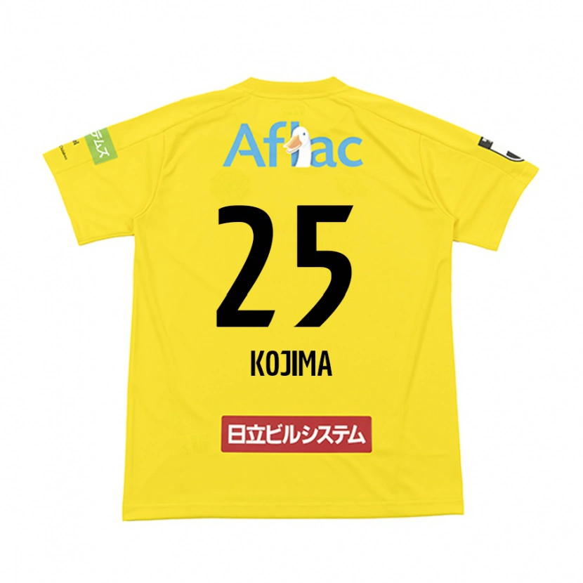 Danxen Dame Ryosuke Kojima #25 Svart Gul Hjemmetrøye Drakt Trøye 2025/26 Skjorter T-Skjorte
