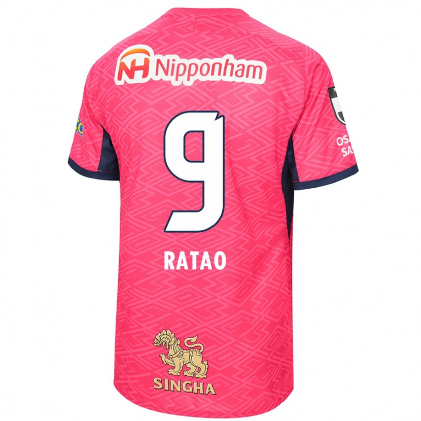Danxen Dame Rafael Ratão #9 Sakura Rosa Hvit Hjemmetrøye Drakt Trøye 2025/26 Skjorter T-Skjorte