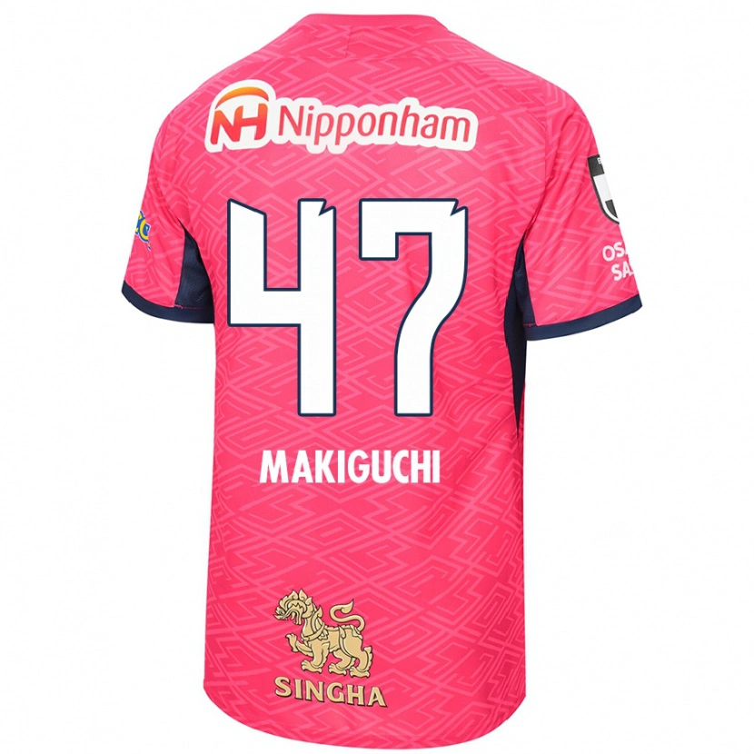 Danxen Dame Kazuma Makiguchi #47 Sakura Rosa Hvit Hjemmetrøye Drakt Trøye 2025/26 Skjorter T-Skjorte
