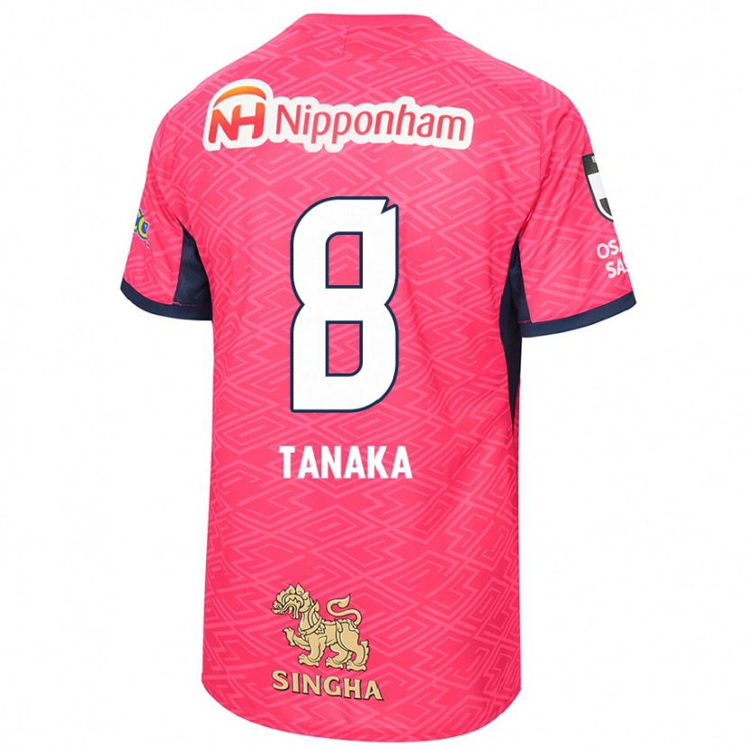 Danxen Dame Tomoko Tanaka #8 Sakura Rosa Hvit Hjemmetrøye Drakt Trøye 2025/26 Skjorter T-Skjorte