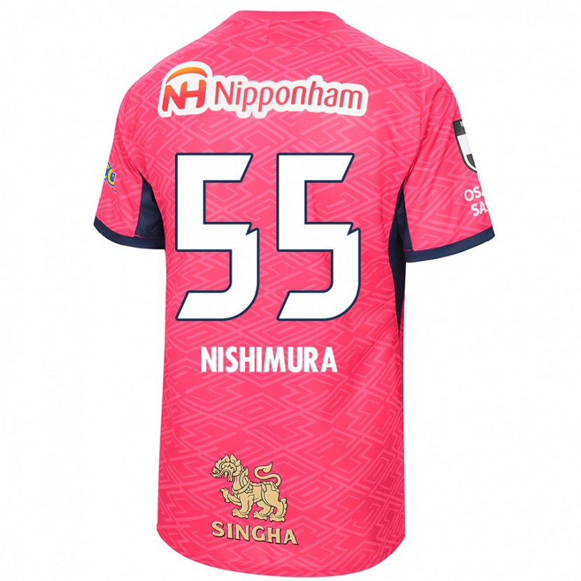 Danxen Dame Subaru Nishimura #55 Sakura Rosa Hvit Hjemmetrøye Drakt Trøye 2025/26 Skjorter T-Skjorte