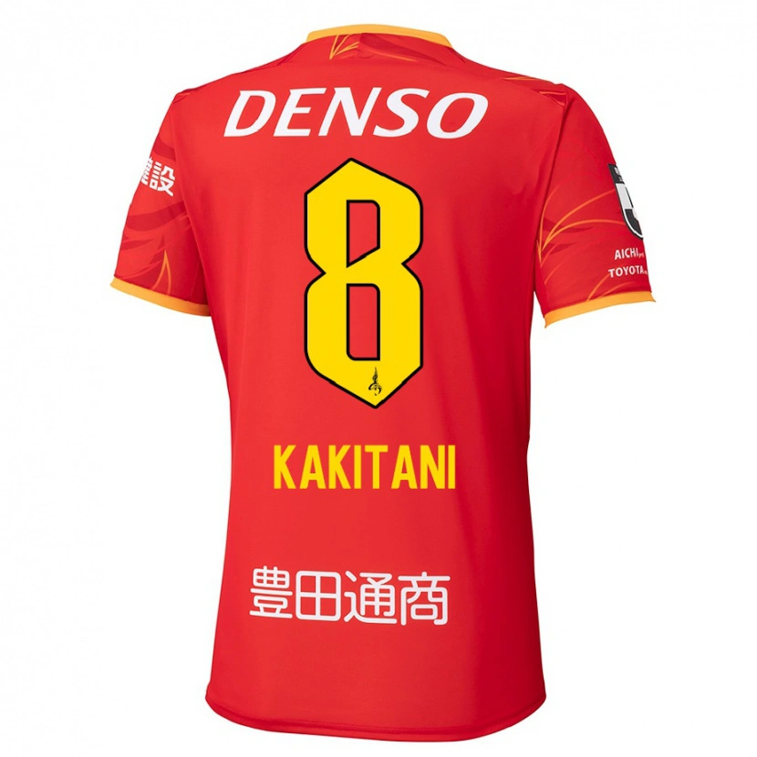 Danxen Dame Yoichiro Kakitani #8 Rød Gul Hjemmetrøye Drakt Trøye 2025/26 Skjorter T-Skjorte