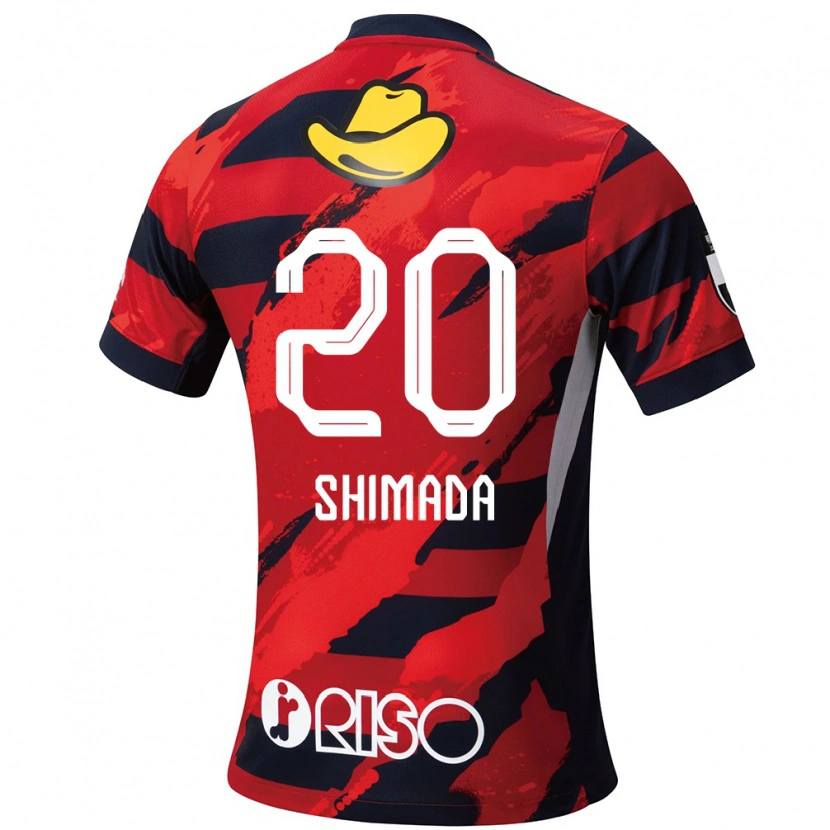Danxen Dame Victor Shimada #20 Rød Svart Hjemmetrøye Drakt Trøye 2025/26 Skjorter T-Skjorte