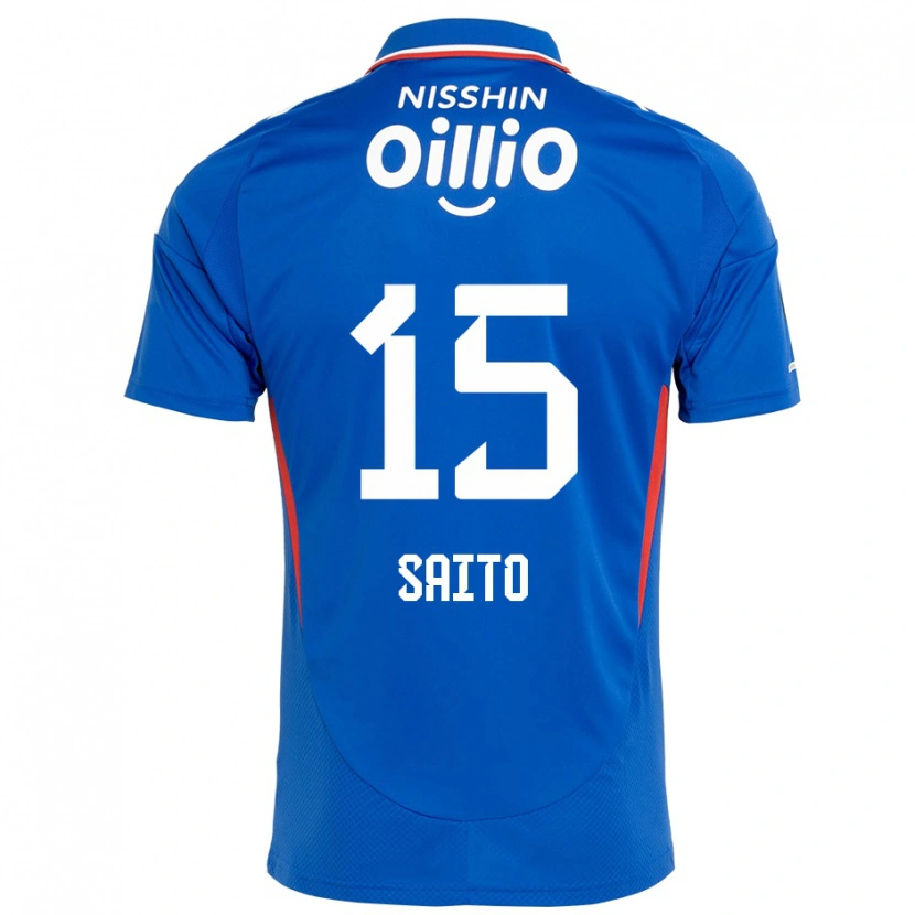 Danxen Dame Haru Saito #15 Kongeblå Hvit Hjemmetrøye Drakt Trøye 2025/26 Skjorter T-Skjorte