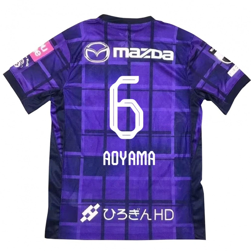 Danxen Dame Toshihiro Aoyama #6 Lilla Oransje Hjemmetrøye Drakt Trøye 2025/26 Skjorter T-Skjorte