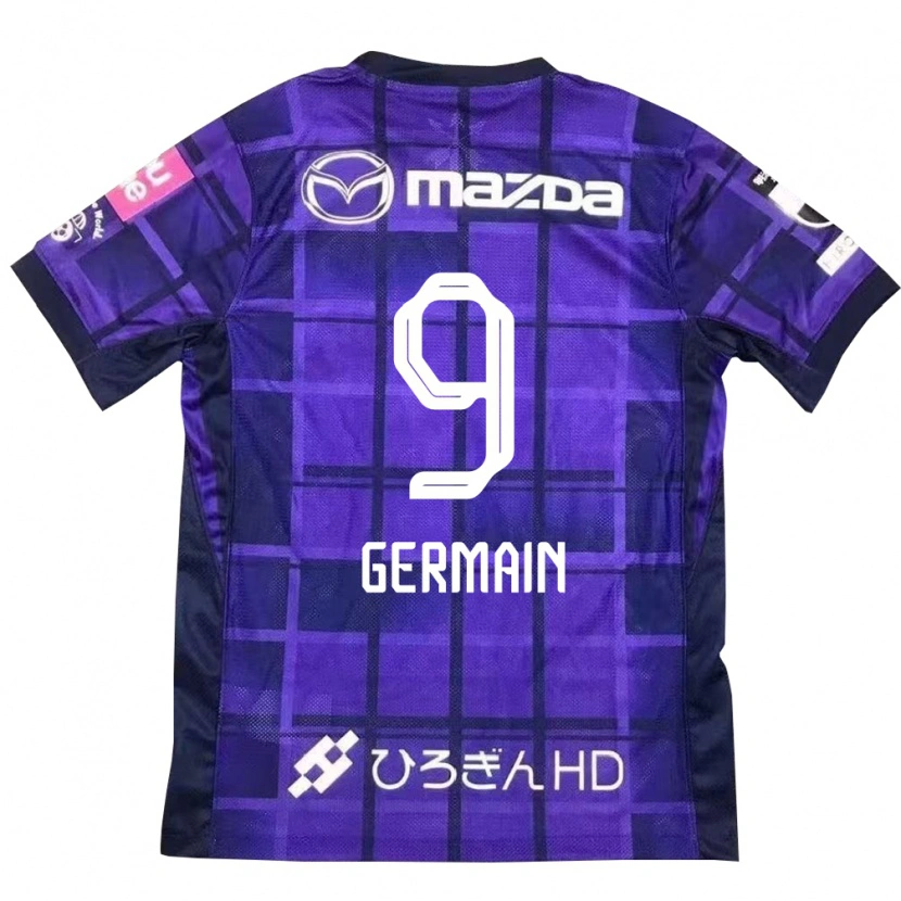 Danxen Dame Ryo Germain #9 Lilla Oransje Hjemmetrøye Drakt Trøye 2025/26 Skjorter T-Skjorte