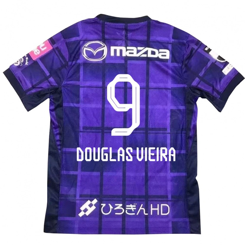 Danxen Dame Douglas Vieira #9 Lilla Oransje Hjemmetrøye Drakt Trøye 2025/26 Skjorter T-Skjorte
