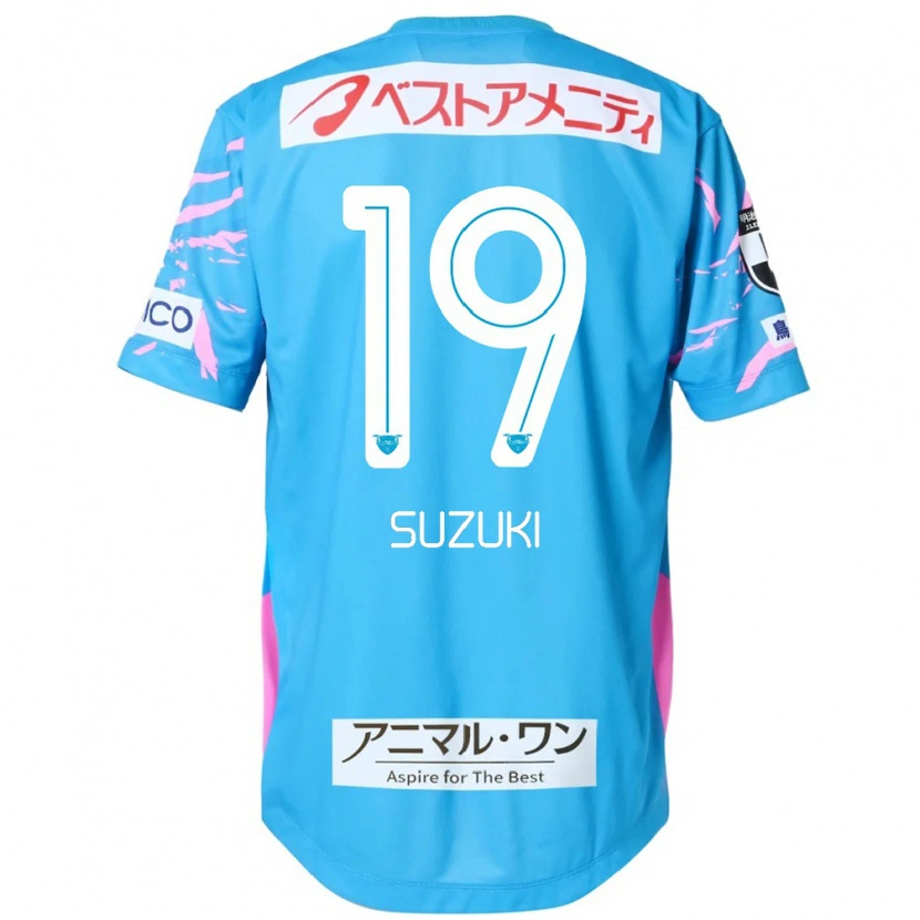 Danxen Dame Daichi Suzuki #19 Blå Rosa Hjemmetrøye Drakt Trøye 2025/26 Skjorter T-Skjorte