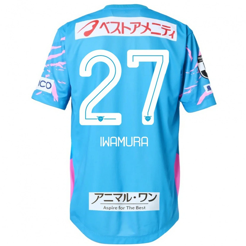 Danxen Dame Junnosuke Iwamura #27 Blå Rosa Hjemmetrøye Drakt Trøye 2025/26 Skjorter T-Skjorte