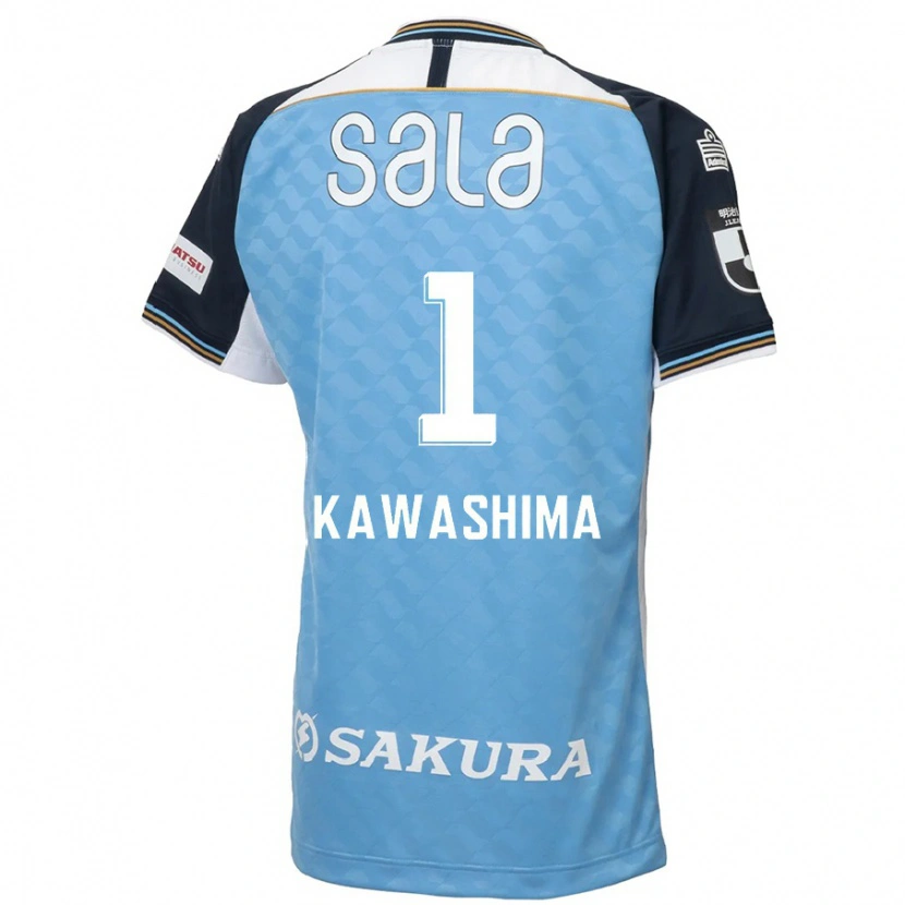 Danxen Dame Eiji Kawashima #1 Himmelsblå Svart Hjemmetrøye Drakt Trøye 2025/26 Skjorter T-Skjorte