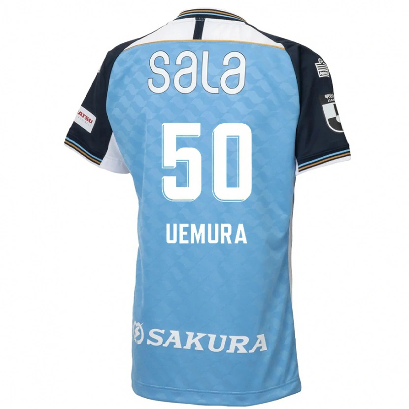 Danxen Dame Hiroto Uemura #50 Himmelsblå Svart Hjemmetrøye Drakt Trøye 2025/26 Skjorter T-Skjorte