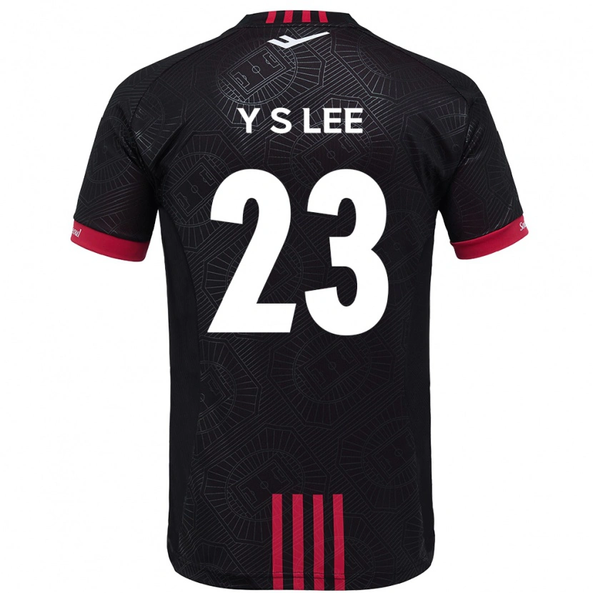 Danxen Dame Si-Young Lee #23 Svart Rød Hjemmetrøye Drakt Trøye 2025/26 Skjorter T-Skjorte