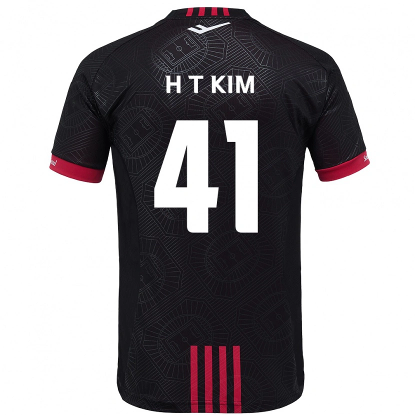 Danxen Dame Tae-Ho Kim #41 Svart Rød Hjemmetrøye Drakt Trøye 2025/26 Skjorter T-Skjorte