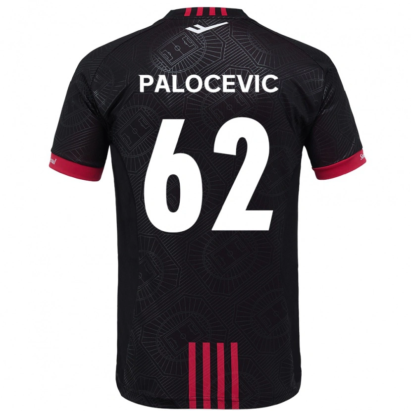 Danxen Dame Aleksandar Palocevic #62 Svart Rød Hjemmetrøye Drakt Trøye 2025/26 Skjorter T-Skjorte