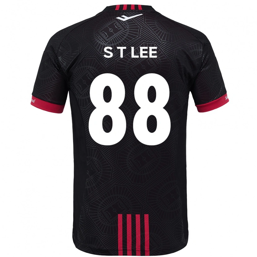 Danxen Dame Tae-Seok Lee #88 Svart Rød Hjemmetrøye Drakt Trøye 2025/26 Skjorter T-Skjorte