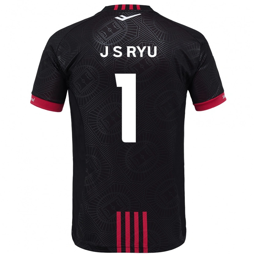 Danxen Dame Ryu Ji-Soo #1 Svart Rød Hjemmetrøye Drakt Trøye 2025/26 Skjorter T-Skjorte