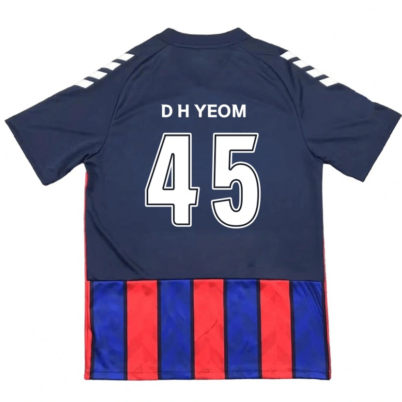 Danxen Dame Do-Hyeon Yeom #45 Kongeblå Rød Hjemmetrøye Drakt Trøye 2025/26 Skjorter T-Skjorte