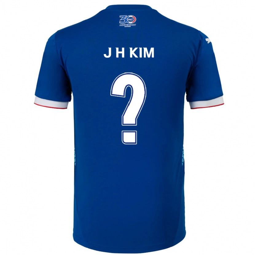 Danxen Dame Jeong-Hyeon Kim #0 Kongeblå Hvit Hjemmetrøye Drakt Trøye 2025/26 Skjorter T-Skjorte