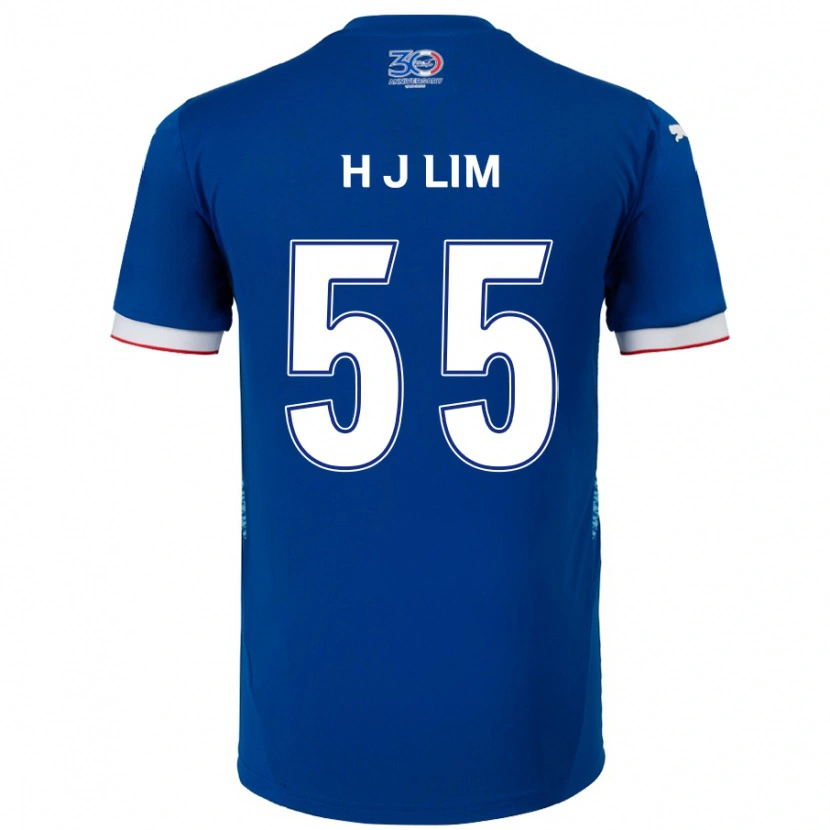Danxen Dame Ji-Hoon Lim #55 Kongeblå Hvit Hjemmetrøye Drakt Trøye 2025/26 Skjorter T-Skjorte