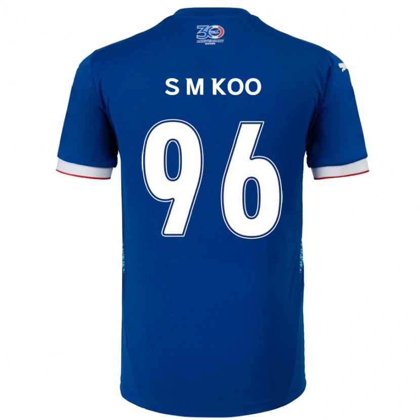 Danxen Dame Min-Seo Koo #96 Kongeblå Hvit Hjemmetrøye Drakt Trøye 2025/26 Skjorter T-Skjorte