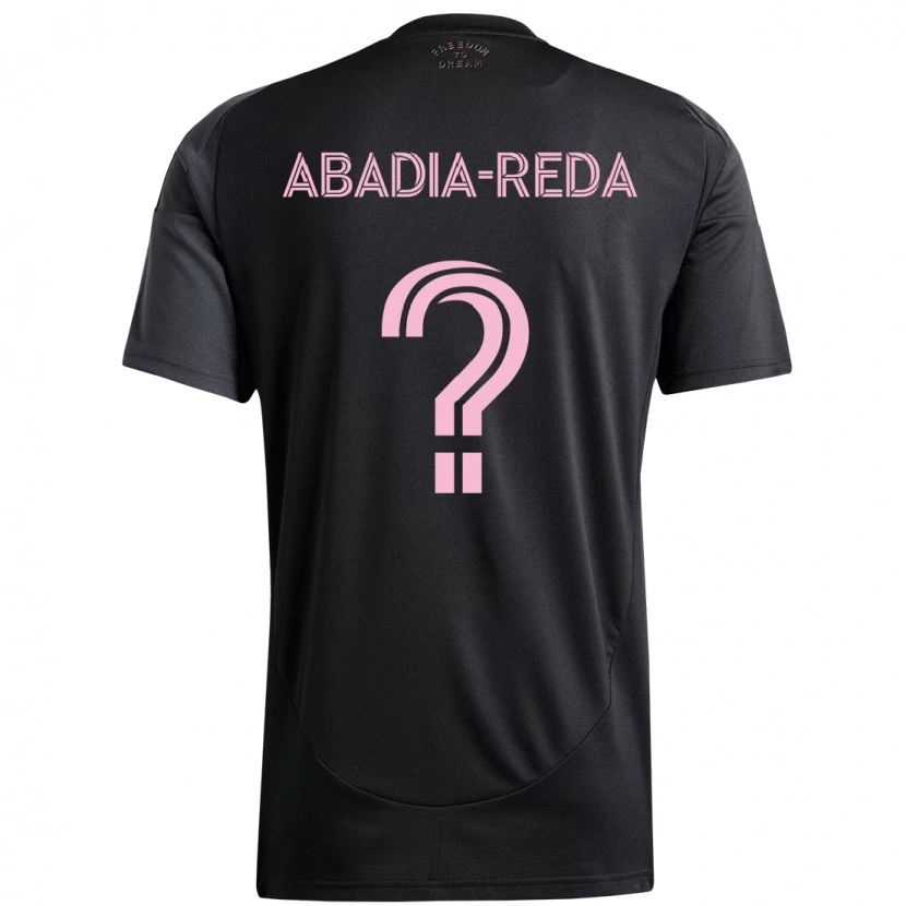 Danxen Dame Ezequiel Abadia-Reda #0 Svart Rosa Bortetrøye Drakt Trøye 2025/26 Skjorter T-Skjorte