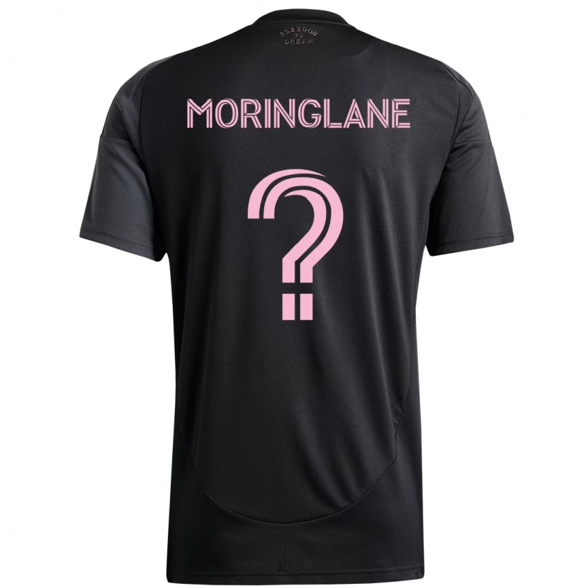 Danxen Dame Luis Moringlane #0 Svart Rosa Bortetrøye Drakt Trøye 2025/26 Skjorter T-Skjorte