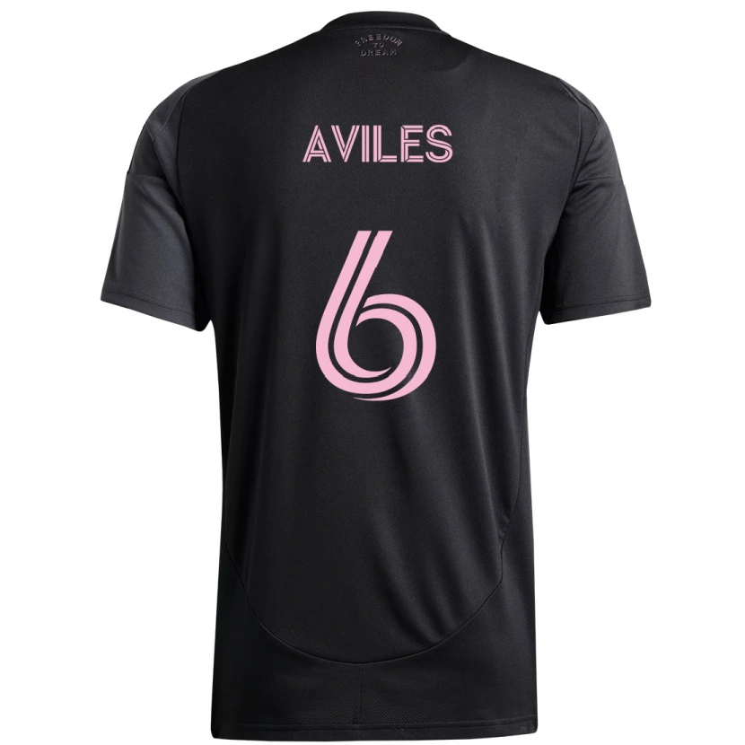 Danxen Dame Tomás Avilés #6 Svart Rosa Bortetrøye Drakt Trøye 2025/26 Skjorter T-Skjorte